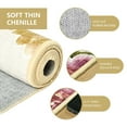 thumbnail image 5 of GUUCHA Floral Area Rug for Bedroom Soft Rugs Non Slip Carpet Vintage Rug,6'x9',Beige/H19, 5 of 8