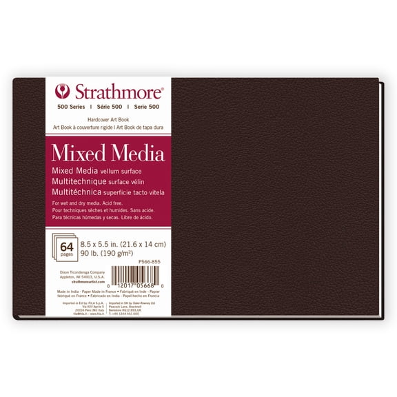 Strathmore 500 Series Mixed Media Paper Art Book 8.5"X5.5"-32 Sheets