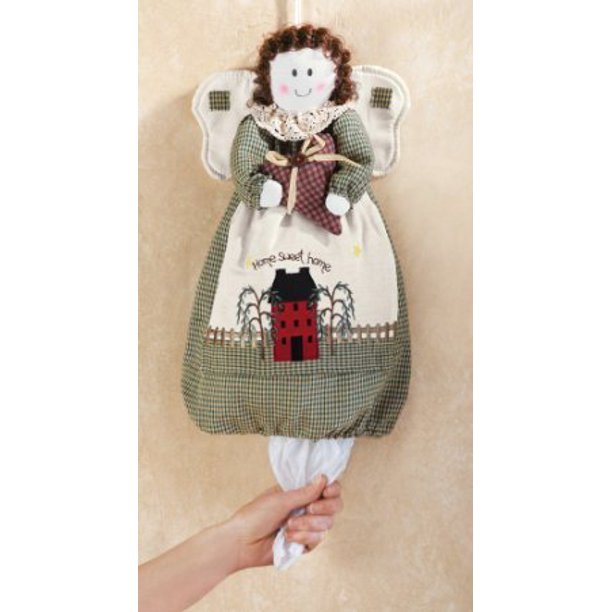 Country Angel Plastic Grocery Bag Holder