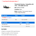 thumbnail image 2 of Thermostat Housing - Compatible with 1992 - 1995 BMW 325i E36 1993 1994, 2 of 2
