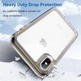 thumbnail image 6 of Case for iPhone Xs Max Case Slim Dropproof [Defend from Drop/Scratch/Slip/Fingerprint] Clear Acrylic Hard Back Soft TPU Bumper Hybrid Phone Cover for iPhone Xs Max-Crystal Black, 6 of 16