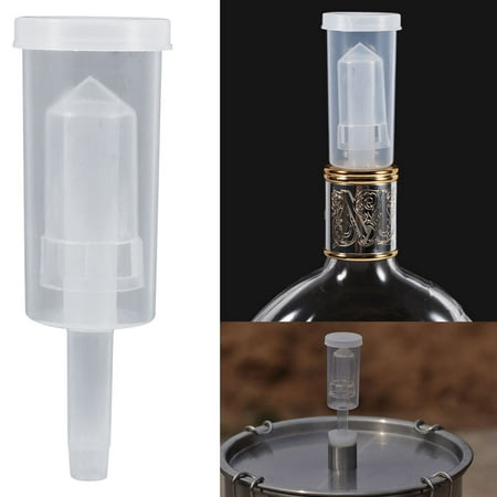 WALFRONT Airlock One Way Exhaust Water Sealed Check Valve for Wine Fermentation Beer Making Brewing, Wine Airlock, Fermentation (Best Water For Brewing)