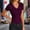 Purple, variant on Lace V Neck Shirts Womens Short Sleeve Summer Casual Fashion Cute Clothes Classic Basic Tee Tops