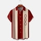 thumbnail image 2 of Camisas Y s Camisas florales para hombre Camisas de playa con botones para vacaciones tropicales (Red, 3XL), 2 of 4