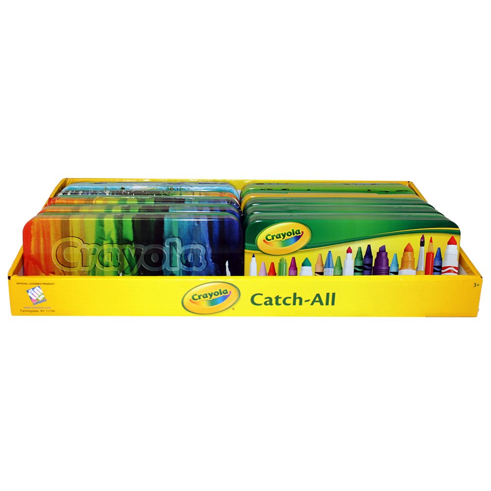 Pencil Box Crayola Catchall Case Metal Tin New 183707 (1 Style Only