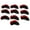 Red, variant on Khall Golf Club Headcove Set,Leather Golf Club Iron Head Covers,10Pcs/set Leather Club Iron Head Covers Putter Club Head Protect Case Set