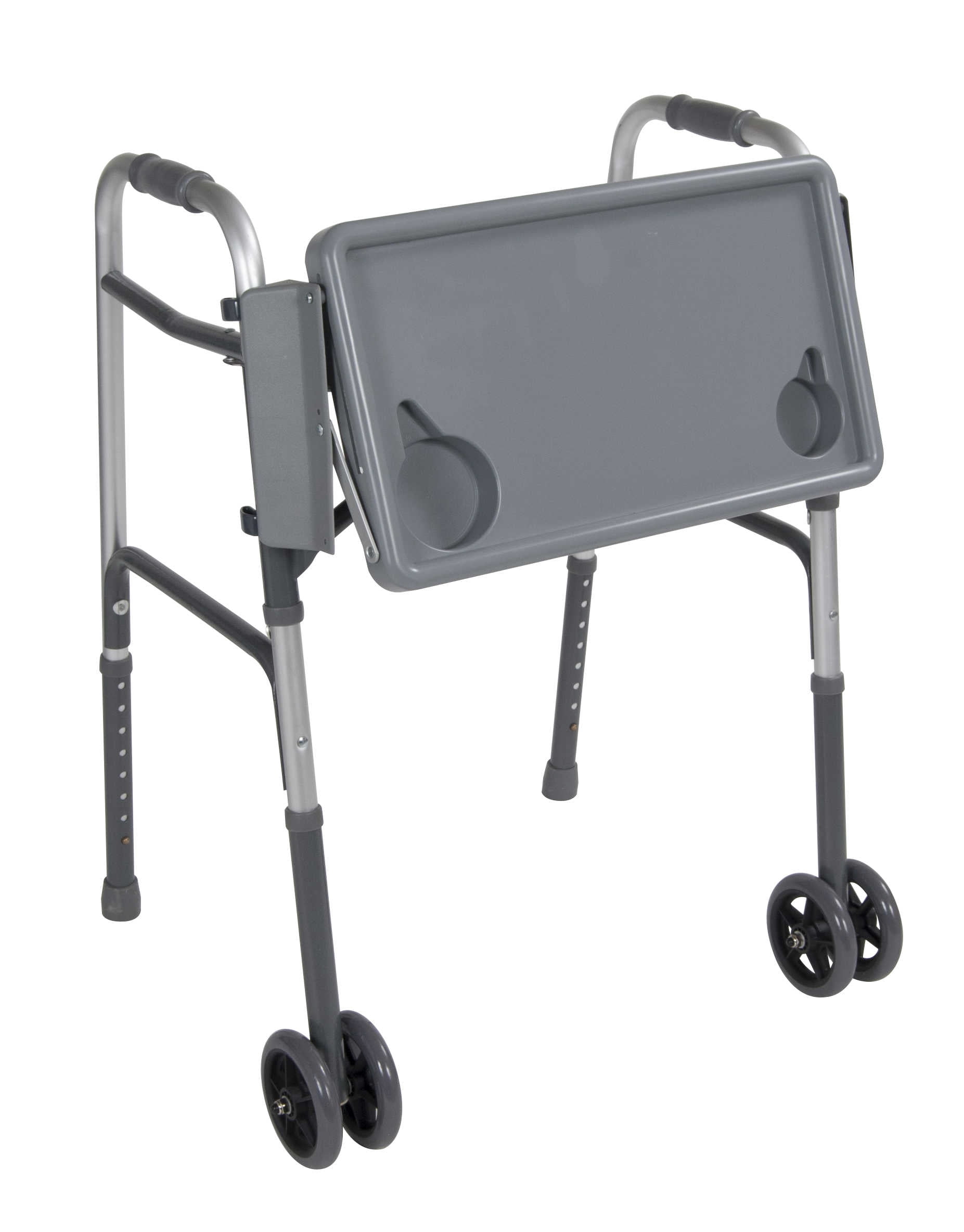 Drive Medical Folding Walker Tray with Cup Holders