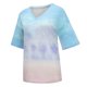 thumbnail image 4 of Blusas de Manga Corta Casuales para las Mujeres con Cuello en V, Top de Poliéster de Moda de Verano para el Uso Diario, 4 of 8
