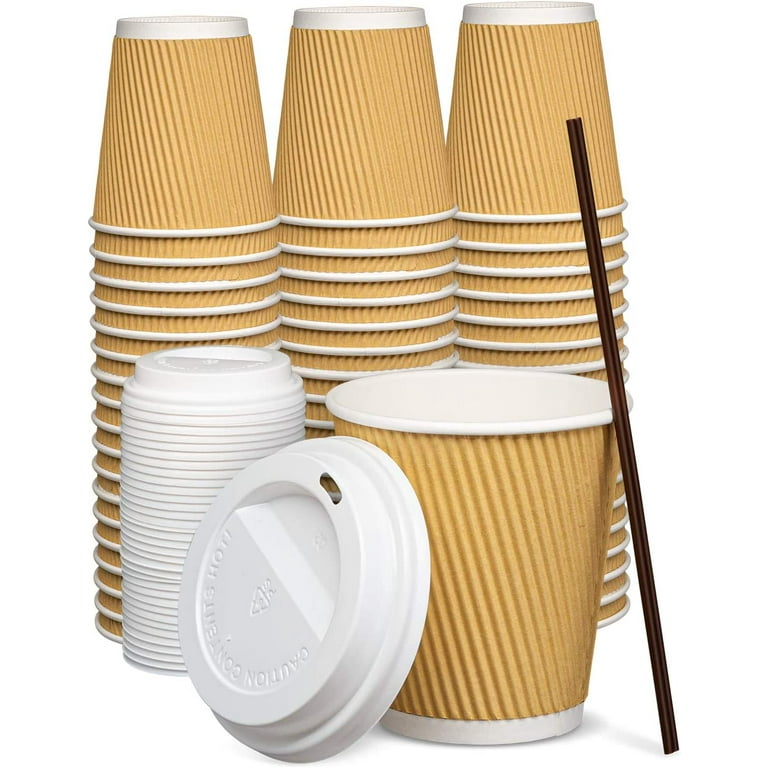 Reliance™ 10 oz Double Wall Coffee Cups - Insulated Disposable