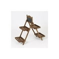 thumbnail image 2 of LuxenHome 2 Niveaux Échelle en Bois Brun, 2 of 10