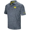thumbnail image 2 of Men's Colosseum Navy Michigan Wolverines Big & Tall Down Swing Polo, 2 of 6