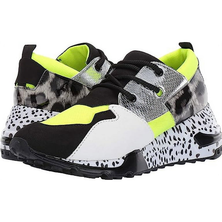 Steve madden cliff sales sneakers neon green