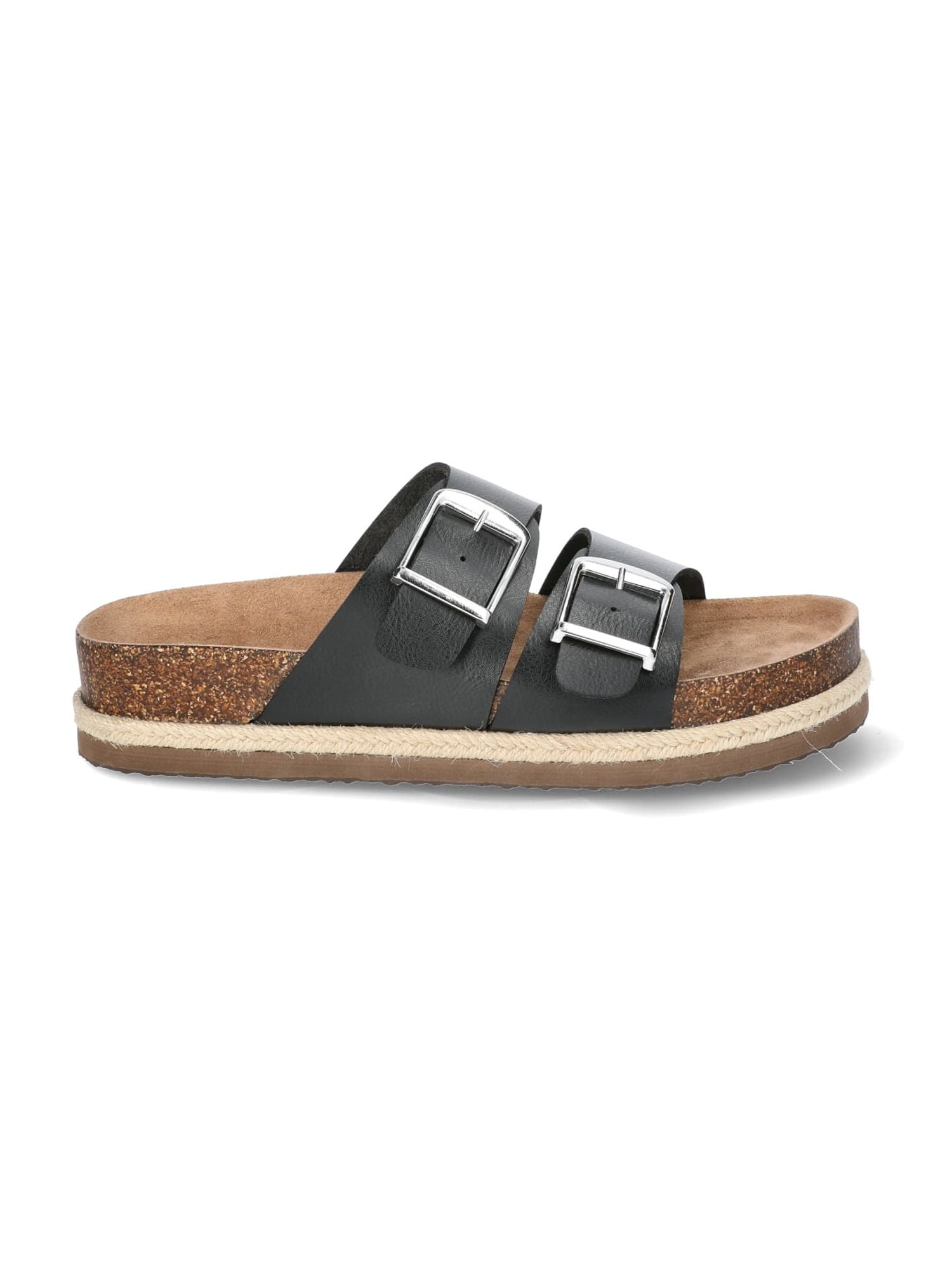Time and Tru Women's Platform Footbed Slide Sandal