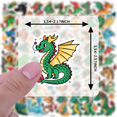 thumbnail image 4 of Colorful Dragon Stickers Fantasy Cartoon Dragon Stationery Stickers for Laptops Suitcases, 4 of 5