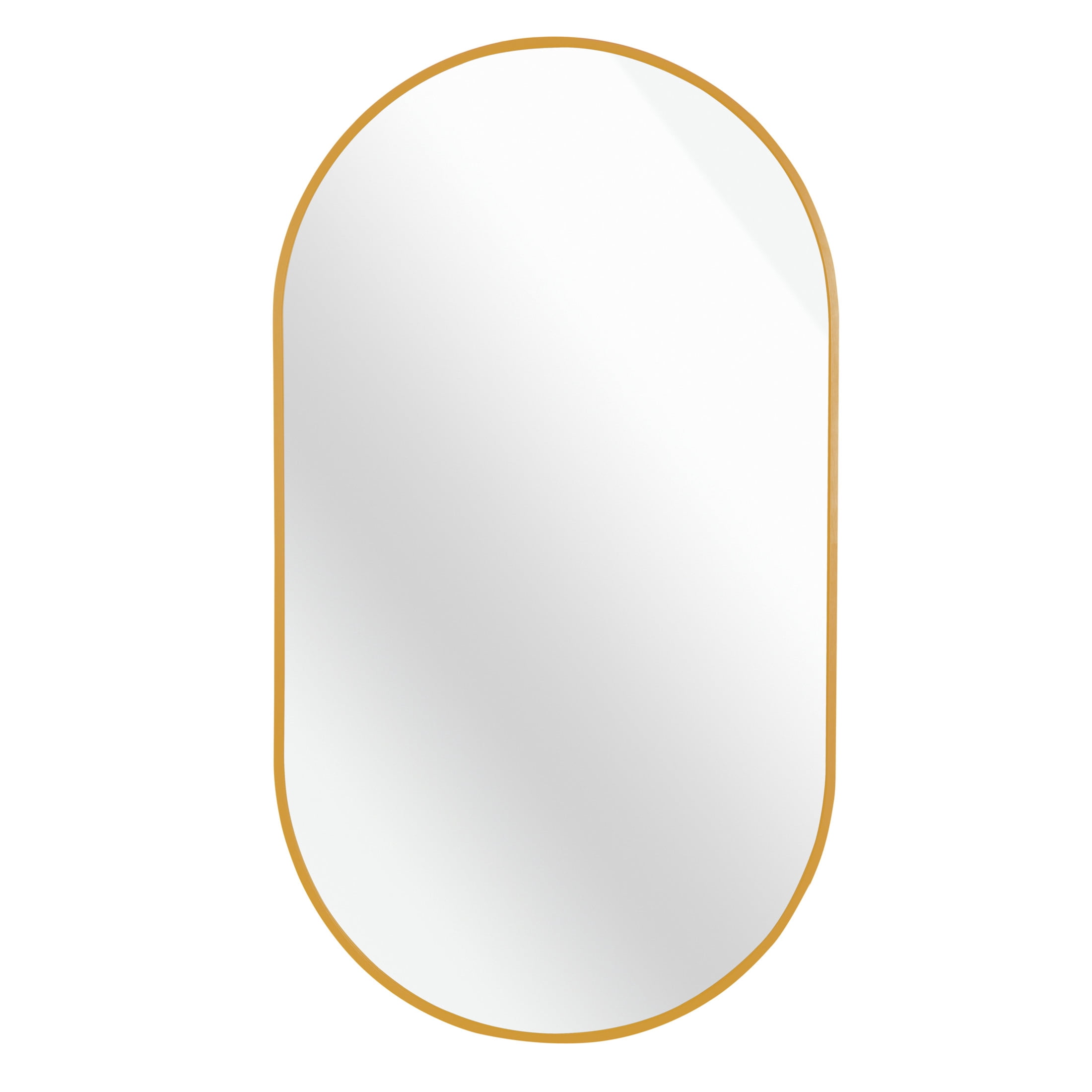 Noble House 20"x28" Oval Metal Wall Mirror, Vanity Mirror for Bathroom, Bedroom & Living Room, Gold