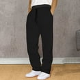 thumbnail image 2 of EHRWE Men's Casual Pants Sweatpants Loose Casual Drawstring Sweatpants Streetwear For Men, 2 of 7