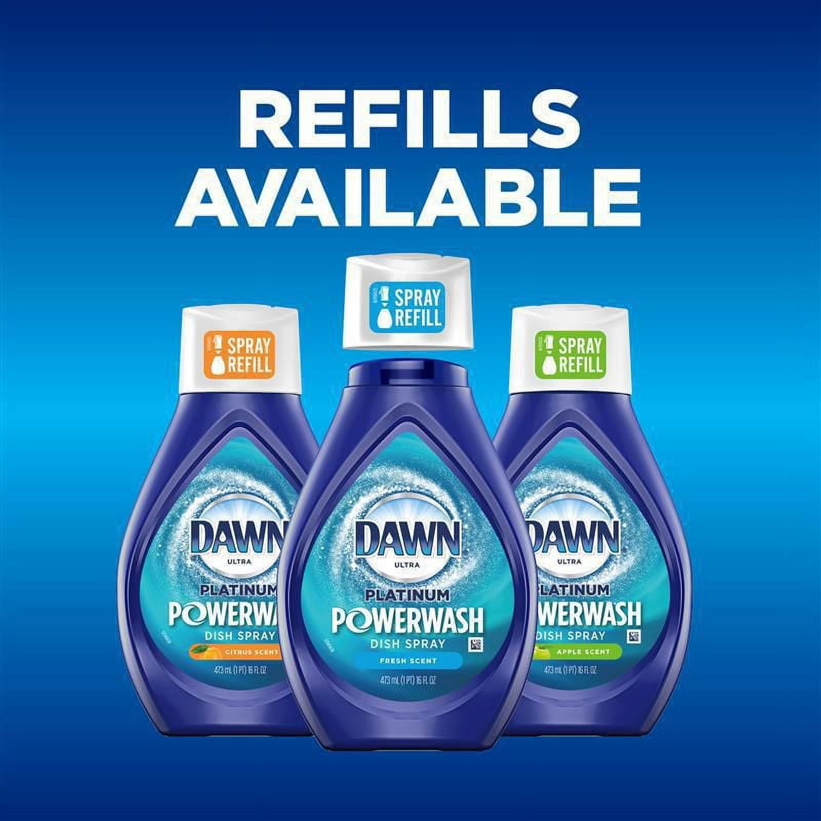 Dawn Platinum Powerwash Dish Spray, Dish Soap, Fresh Scent, 473 mL