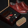 thumbnail image 4 of Boot Brush Cleaner Shine Shoe Pig Bristles Brush with Wood handle (Random ), 4 of 7