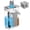 White and Gray, variant on SONGMICS Mop and Bucket Set, Flat Mop with 3-Chamber Clean & Dirty Water Separation System, 360° Rotating Head, 3 Microfiber Pads, Gray and Red