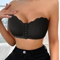thumbnail image 4 of Lopecy-Sta Bras for Women Strapless Bandeau Bra With Front Closure Removable Pads Underwire Support, 4 of 5