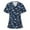 Navy, variant on QATAINLAV Summer Savings Clearance! Novelty Scrubs for Women Butterfly Printed Short Sleeve V Neck Scrub Tops Nursing Working Uniform Medical Holiday Workwear Pocketed T Shirt Multicolor M