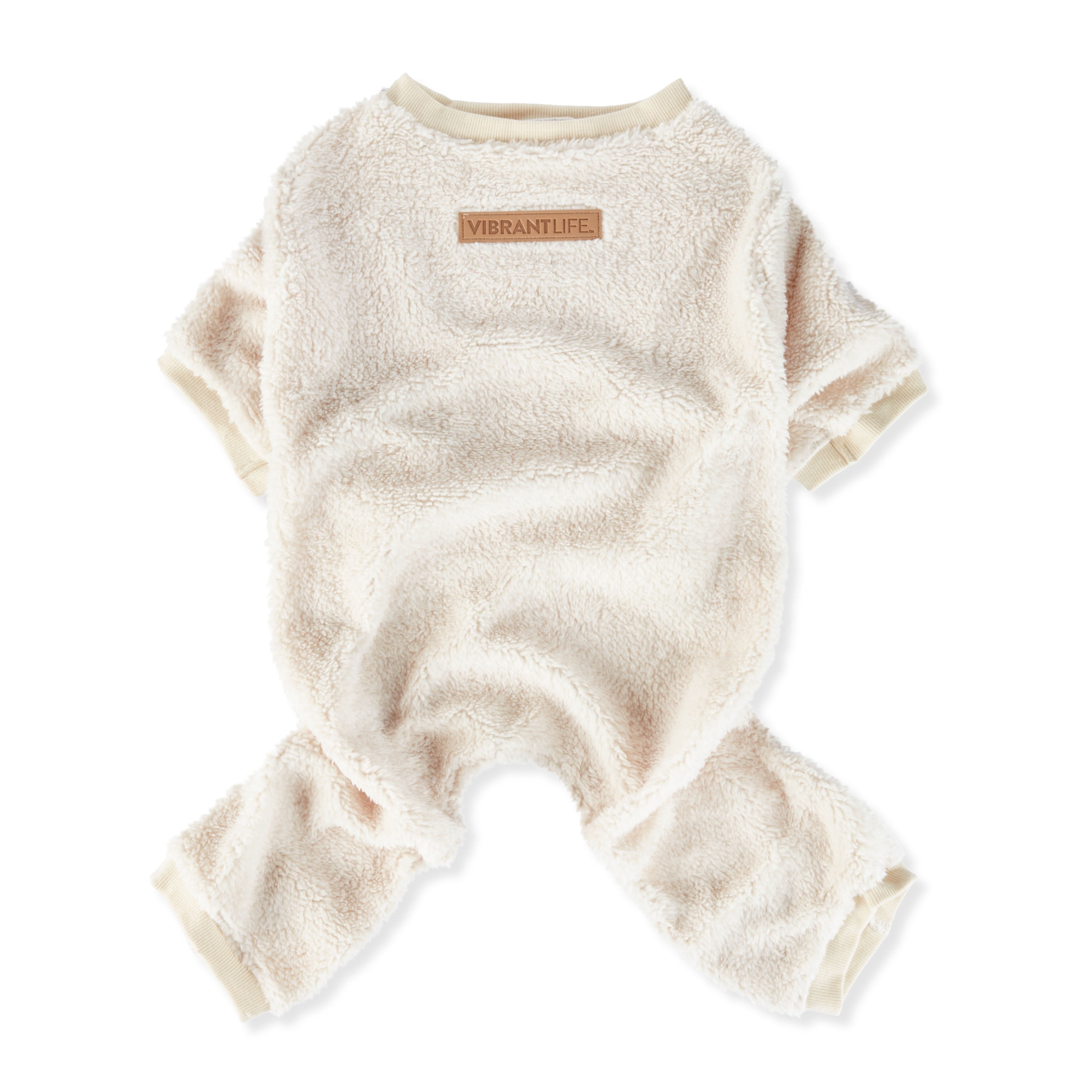 Vibrant Life, Dog Clothes, Textured Dog Pajamas, White, Medium