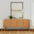 thumbnail image 2 of Beaumont Lane Coastal Rattan 4 Door 76" Sideboard in Natural Rattan, 2 of 8
