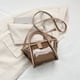 thumbnail image 4 of Bolsa De Hombro Bolso de hombro femenino de PVC, Bolso portátiles para mujer para el ocio diario (caqui), 4 of 8