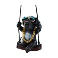 thumbnail image 1 of Feltree Wagging Tail Puppy Car Mirror Charm with 25cm Adjustable Rope, Durable Resin Vehicle Accessory for Rearview Decoration, 1 of 7