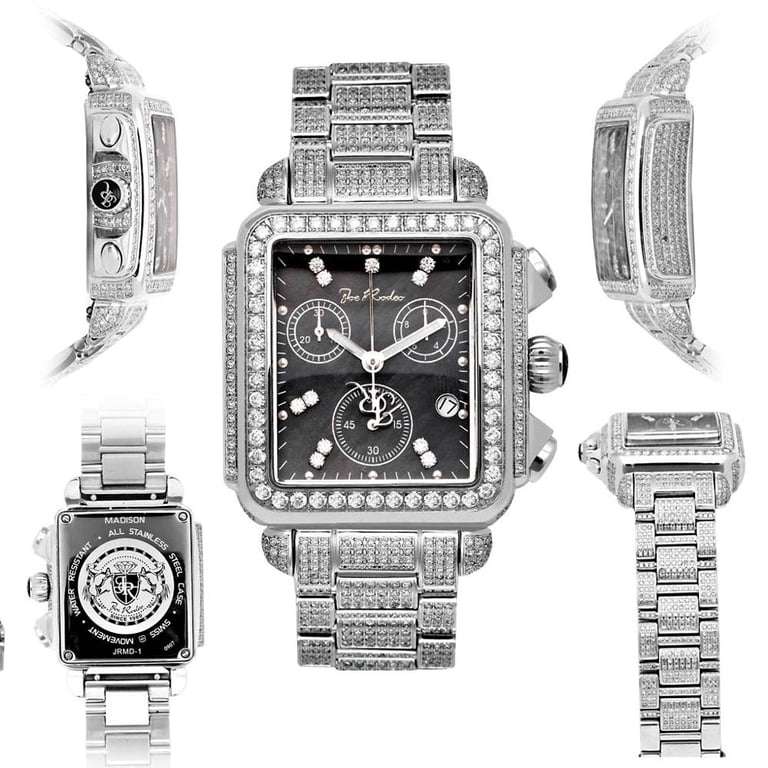 White Joe Rodeo Unisex-adult Diamond Watch Genuine Diamonds  display picture 1