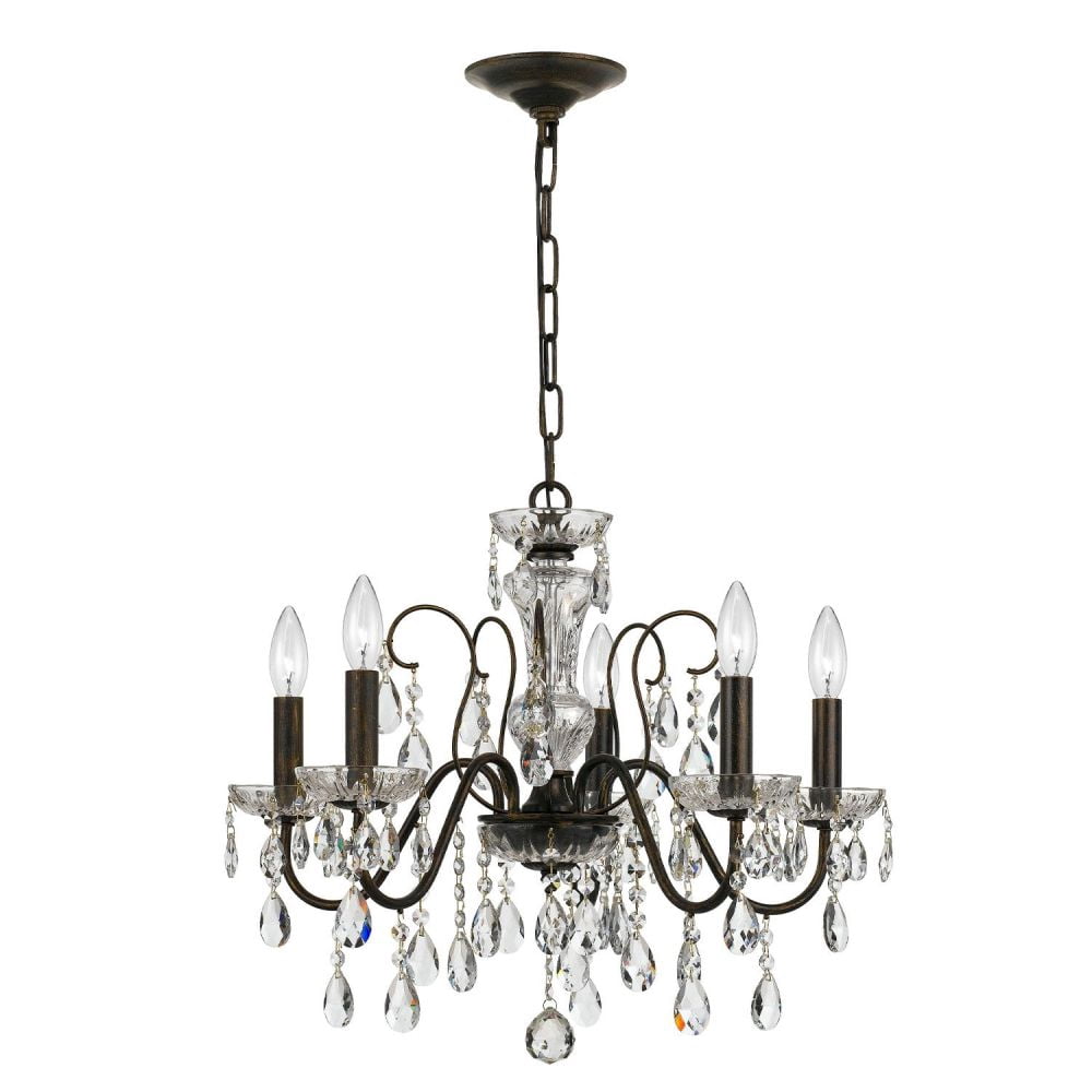 Crystorama Lighting - Chandelier - Butler - 5 Light Chandelier in Traditional