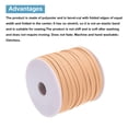 thumbnail image 3 of Uxcell 1/4" Double Fold Bias Tape Polyester Continuous Bulk Bias Tape for Sewing Seaming Light Orange 55 Yards, 3 of 6