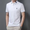 thumbnail image 5 of Camisa polo bordada de verano para hombre, jersey de manga corta, camiseta polo informal de negocios, camiseta holgada con cuello vuelto para hombre, 5 of 5