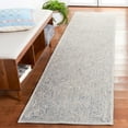 thumbnail image 2 of SAFAVIEH Trace Mia Medallion Runner Rug, Light Blue/Ivory, 2'3" x 9', 2 of 8
