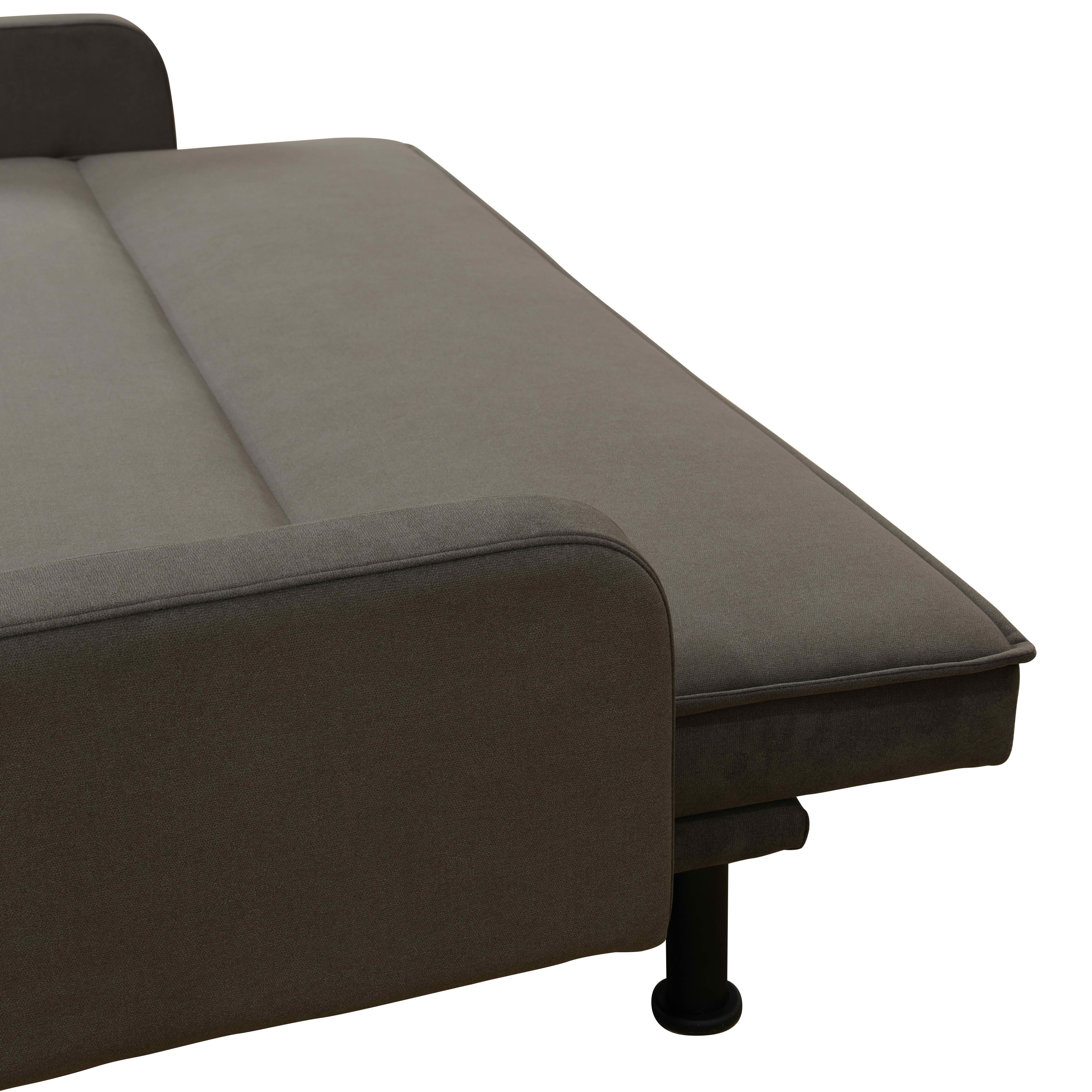 MAYEERTY 77.5 Inch Tan Calico 1-Piece Convertible Sofa Bed, Retro Printed Fabric Dual Purpose Living Room Sofa Couch