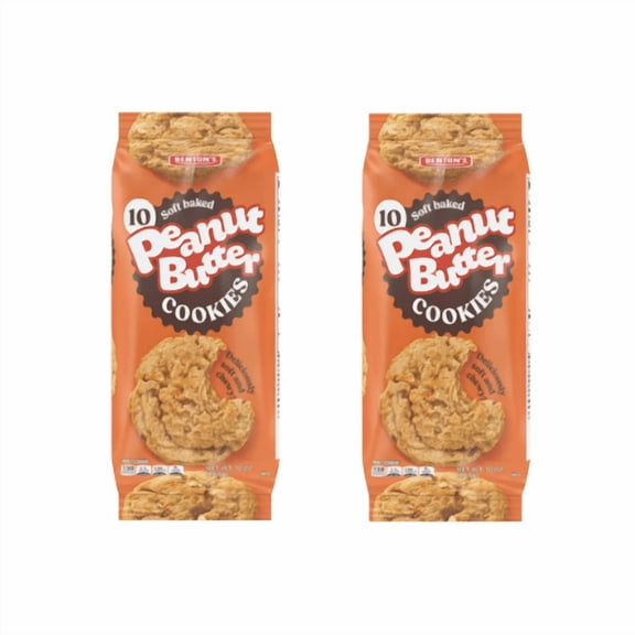Benton's Peanut Butter Cookies, Soft Baked, 2 Packs, 10 oz Each