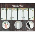 thumbnail image 5 of Inkdotpot Pack of 6 Funny Magnetic Dry Erase List For Fridge, Wipe Clean w/ NoStain, Quick Notes Shopping & Grocery List Whiteboard for Fridge, 8.75" x 3.8"(House Plants), 5 of 6