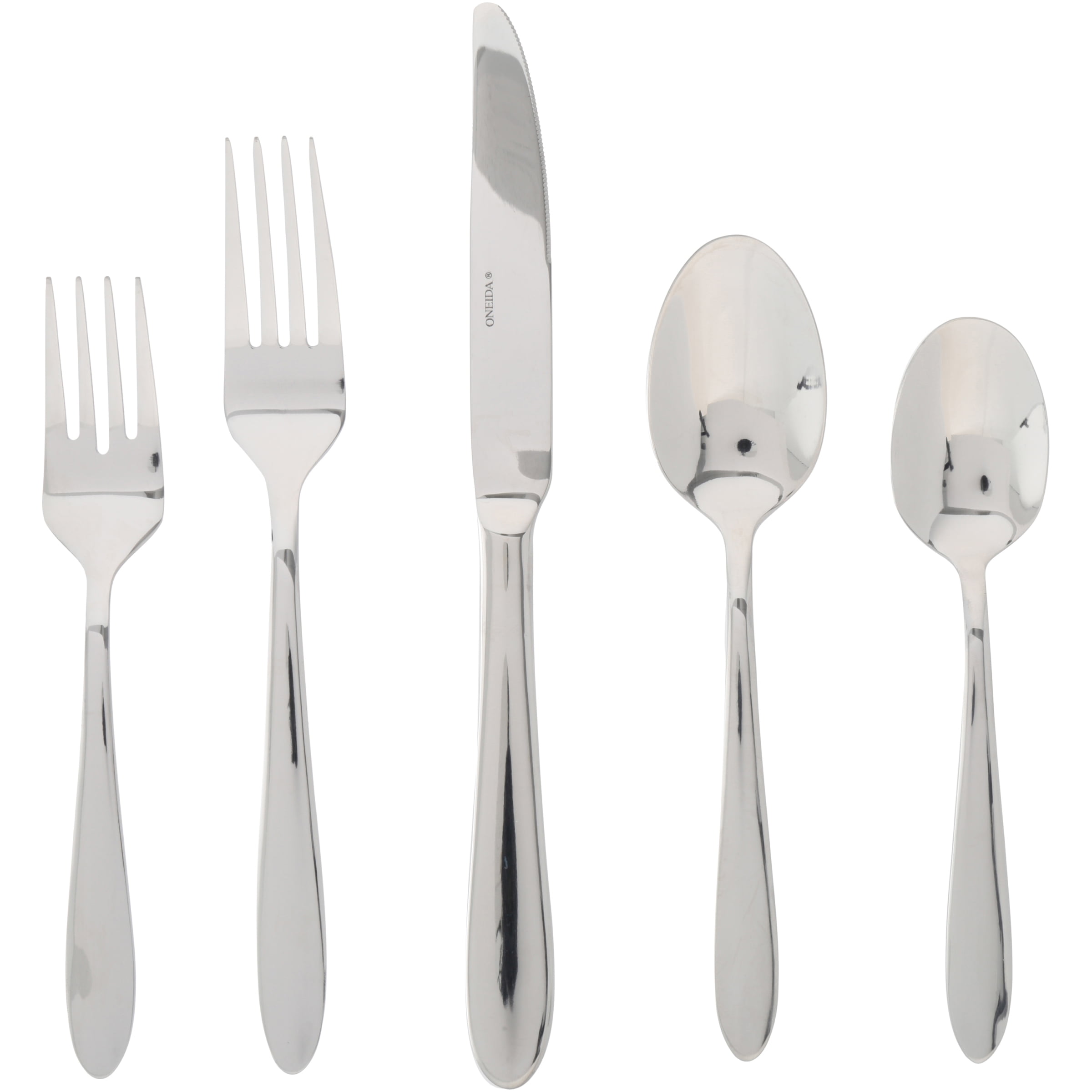 Oneida Mooncrest 45 Piece Flatware Set Tableware Utensils Stainless 