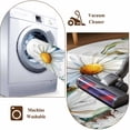 thumbnail image 6 of Spring White Daisy Wreath Large Area Rugs 8x10 ft Country Watercolor Floral Leaf Washable Rug Non Slip Indoor Carpet Absorbent Floor Mat for Living Room Bedroom Dining Room, 6 of 9