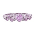 thumbnail image 1 of Corazón de las mujeres de melocotón anillo de tamaño anillo adecuado para la mayoría de las mujeres exquisito día de San Valentín Anillo Anillo de cumpleaños, 1 of 8
