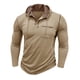 thumbnail image 5 of pstuiky Camisas de manga larga de invierno para hombre, Suéter informal de color liso para hombre, cárdigan con botones, bolsillo, mangas largas y capucha Tops casuales para hombres l, 5 of 7