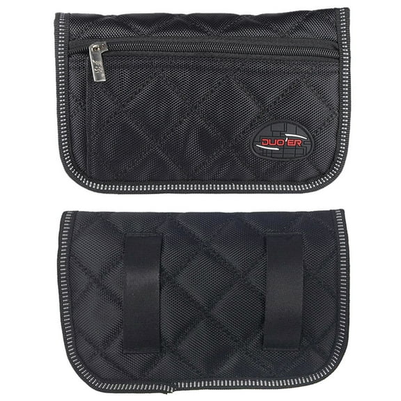 Trombone Euphonium Trumpet Mouthpiece Pouch Bag with 4 Soft Compartments Black