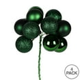 thumbnail image 2 of 12" Emerald Ball Ornament Pick 4/Bg, 2 of 2