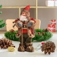 thumbnail image 3 of Snowman Ornamentos Colecciones, Colgante de decoración de árboles de Navidad, Decoraciones de estatuas de Navidad, Pieza central de mes 45 cm rojo corto Yotijar Figuras de Santa Claus, 3 of 7