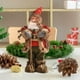 thumbnail image 4 of 1 adorno de muñeco de nieve y Papá Noel para decoración de mesa o escritorio (45 cm) 45 cm rojo corto, 4 of 8