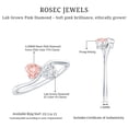 thumbnail image 5 of Rosec Jewels IGI Certified Lab Grown Pink White Diamond Promise Ring - Toi Et Moi Ring (1 Carat, E-VS1 Grade) - Gift for Valentines Day, 925 Sterling Silver, US 4.00, 5 of 8