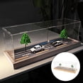 thumbnail image 4 of Vitrina acrílica a prueba de polvo, modelos de coches a , juguetes, cajas de protección de mostrador, contenedor organizador para Paisaje de carretera CUTICAT  vitrina de acrílico, 4 of 8