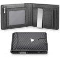 thumbnail image 1 of Carteras para hombre con bloqueo RFID y clip para billetes, billetera delgada plegable para hombre con bolsillo para monedas, ranuras para tarjetas de crédito, ventana de identificación, 1 of 4