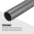thumbnail image 4 of Uxcell Rigid Round Pipes High Impact for Water Pipe Crafts Cable Sleeve Light Grey 28.8mm x 34mm, 4 of 6