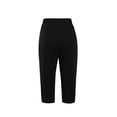 thumbnail image 4 of xiaxaixu Women Casual Shorts, Solid Color High Waist Drawstring Cropped Pants, 4 of 9